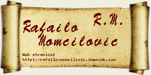 Rafailo Momčilović vizit kartica